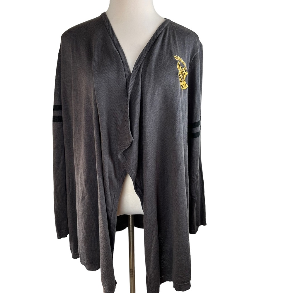 Harry Potter Open Front Drape Cardigan Sweater Gray Women's Plus Size 2X H14851 - Picture 11 of 13